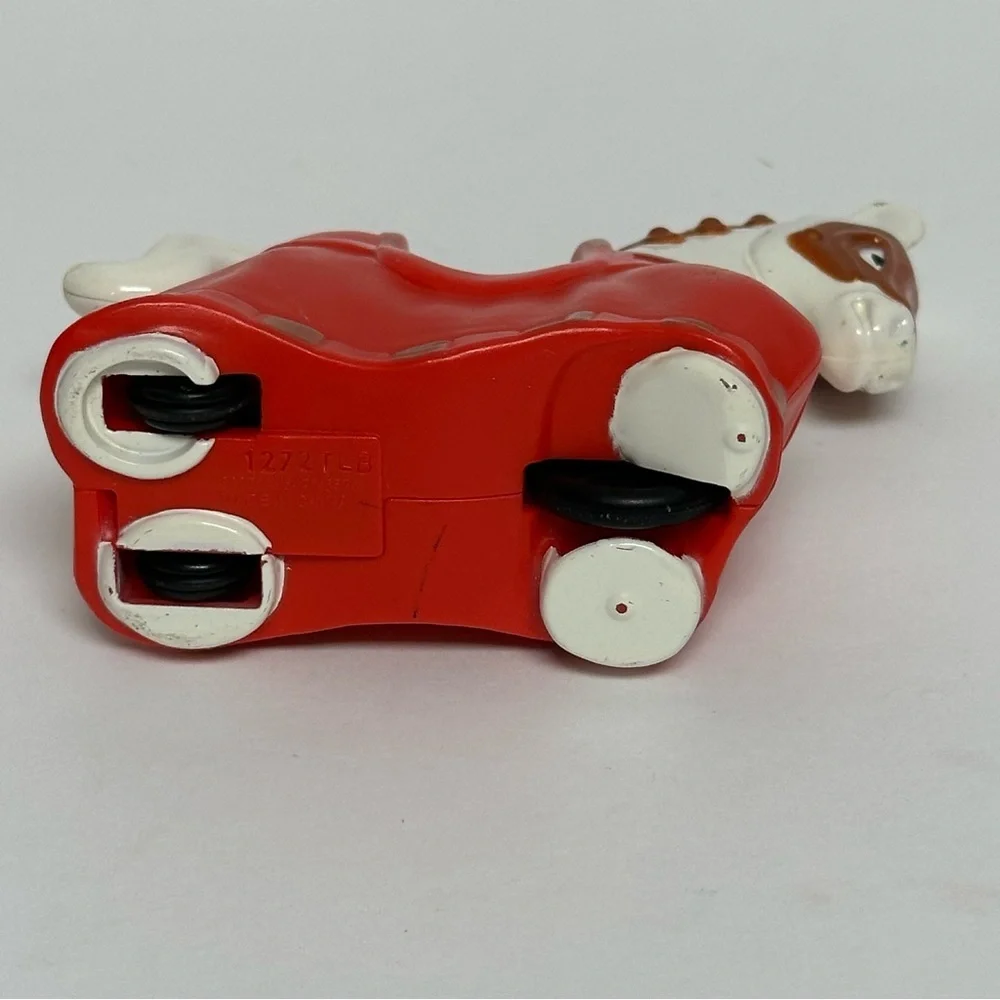 Imaginext White Red Castle Knight Jousting Rolling Horse Fisher Price